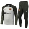 FC Barcelona Quarter Zip Gray Version Sweatshirts Anzüge Suit 2023-24 Für Herren